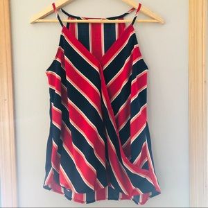 Striped flowy tank